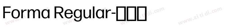 Forma Regular字体转换 Forma Regular字体转换